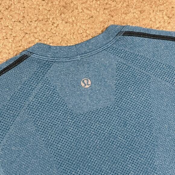 Lululemon Mens Metal Vent Tech Long Sleeve Shirt Blue Size Medium - Picture 5 of 6
